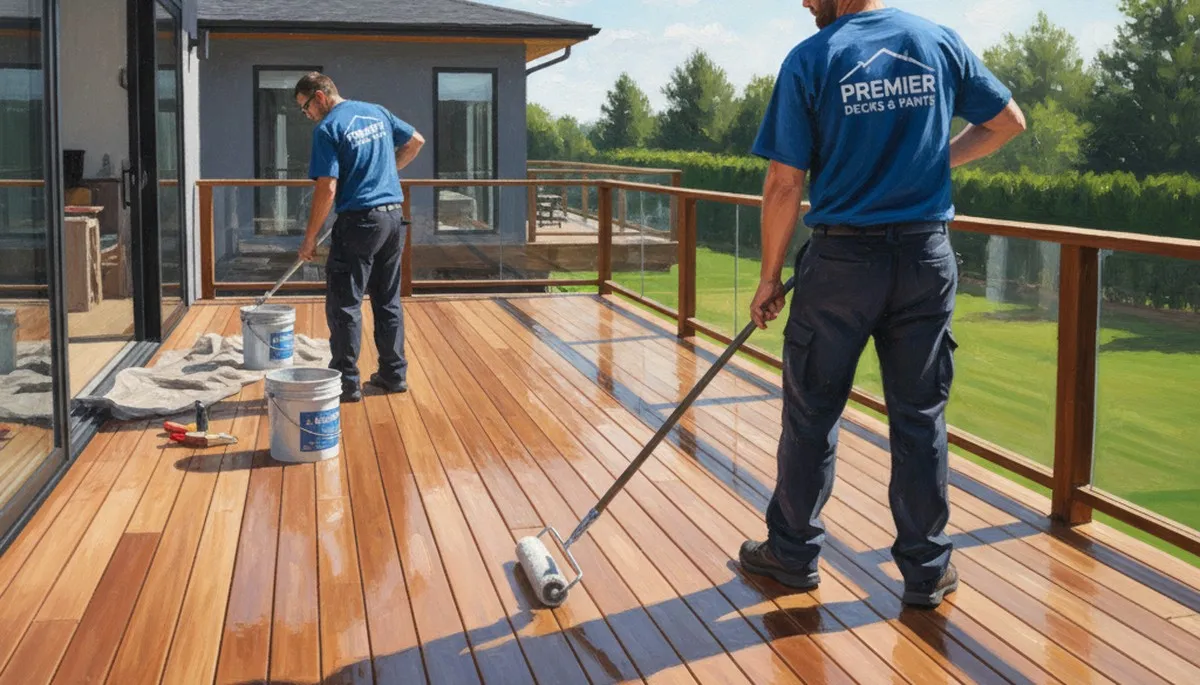 Deck sealing service in Colorado Springs, CO for long-lasting protection against sun and snow
